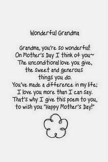 Mother's Day Poems For Your Grandma ~ Mother's Day 2014 | Gift Ideas ...