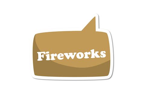 Fireworks Speech Bubble Comic Icon Graphic By Crediative Labs