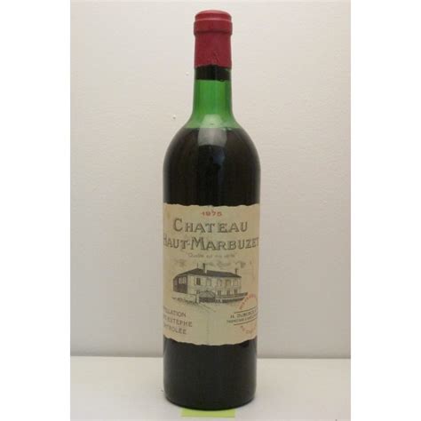 Château Haut Marbuzet 1975 Saint Estèphe Cru Bourgeois Exceptionnel Prix