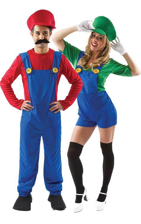 Mario And Female Luigi Couples Costume Joke Co Uk