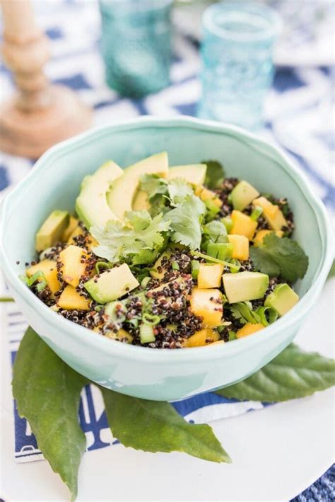 Schwarzer Quinoa Salat Mit Mango Und Avocado Vegan Leelahloves De