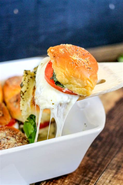 Caprese Sliders • Domestic Superhero