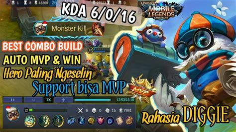 TERBARU Item Build Diggie Tersakit Auto MVP Gameplay Diggie Hero