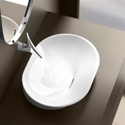 Kohler Vive Geo Table Top Wash Basin For Bathroom With Hidden Drain