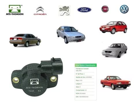 Sensor Posi O Borboleta Citroen Fiat Ford Vw Peugeot Renaul