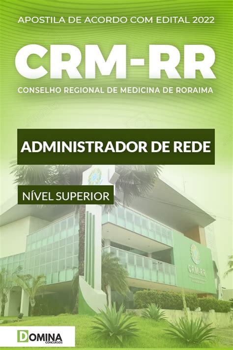 Apostila Concurso CRM RR 2022 Administrador De Rede