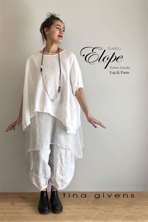 ELOPE TG P9511 Sewing Pattern By Tina Givens Lagenlook Style Includes