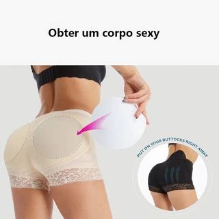 Feminino Calcinha Enchimento Bumbum De Enchimento E Quadril