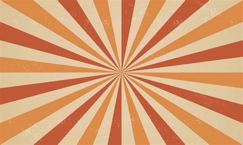 Retro Circus Background With Rays Or Stripes In The Center Sunburst