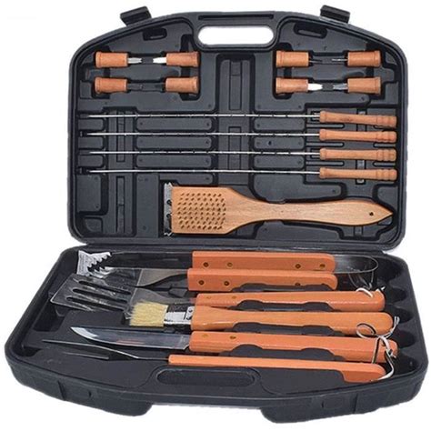 Tailgating 18pc Barbecue Outils Set Ensemble D Outils Ustensiles Pour