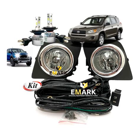 Kit Completo Neblineros Full Led Cromo Rav4 2009 A 2012 Emark