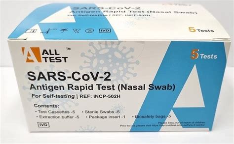 Buy Alltest Nasal Swab Rapid Antigen Testing Kit Covid 19 Rapid