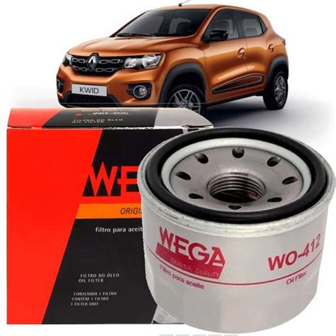 Filtro De Oleo Wega Renault Kwid 1 0 12v 3 Cilindros 2017 2018 2019