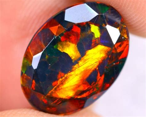 Ethiopian Welo Opal 3 11ct Smoked Facet 14 710 75 4 Mm Catawiki