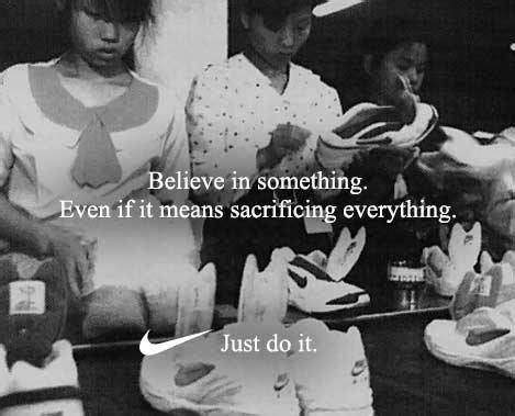 Nike sweatshop photo | Colin Kaepernick Nike Ad Parodies | Know Your Meme