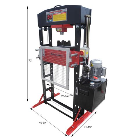 Redline 50 Ton Electric Hydraulic Shop Press - FREE SHIPPING