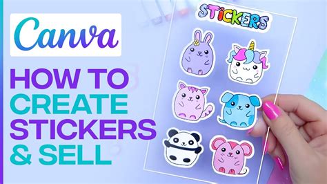 How To Make Stickers On Canva To Sell Easy Tutorial 2022 Youtube