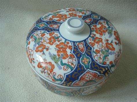 Пиала с крышкой IMARI (Имари). | Винтаж. Ретро магазинчик