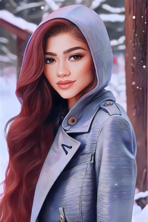 P Winter Is Coming Zendaya Coleman By Celebcartoonizer On Deviantart