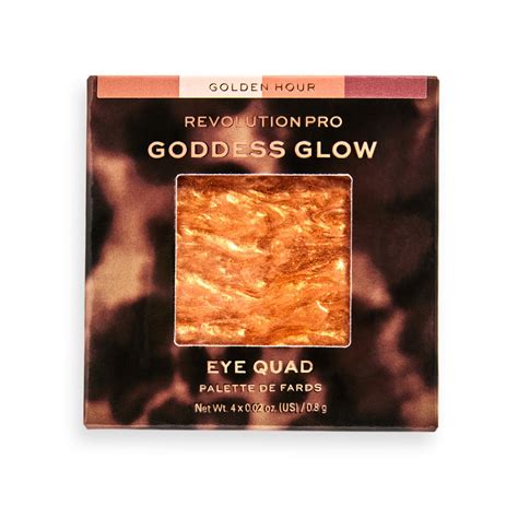 Revolution Pro Goddess Glow Eye Quad Golden Hour Pink Panda