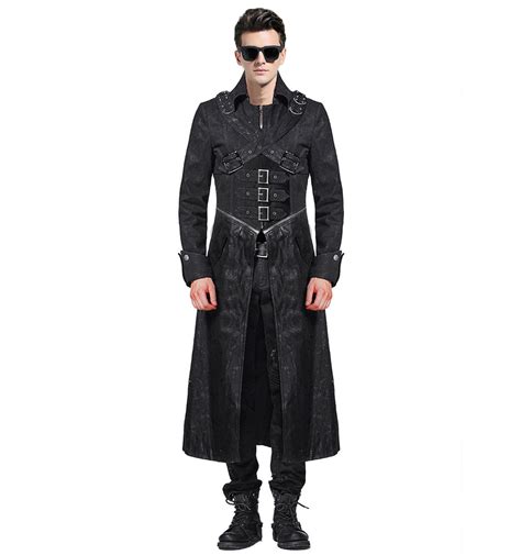 New Gothic Steampunk Black Trench Coat Introduce By Xtreemleather The Elegant Trench Coat Made