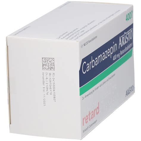 Carbamazepin Aristo 400 Mg Retard 200 St Mit Dem E Rezept Kaufen