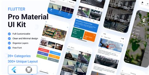 Pro Material Flutter - Flutter Material Design UI 3.3.7 - code.market