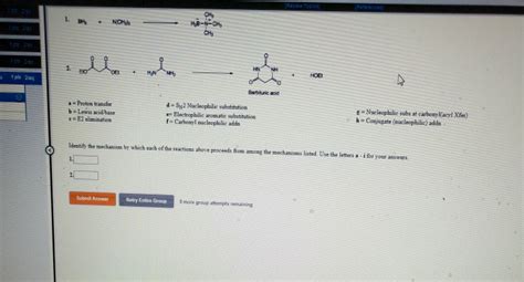 Solved Identifying Reaction Mechanisms. Identify the | Chegg.com 