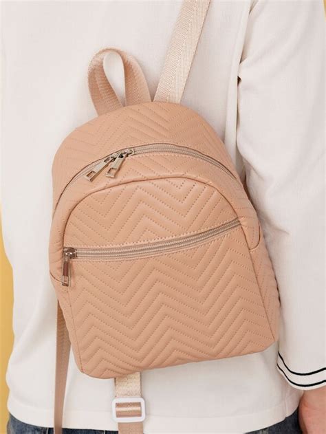 Mochila Funcional Impermeable Y Liviana Mini Chevron Mochila Acolchada