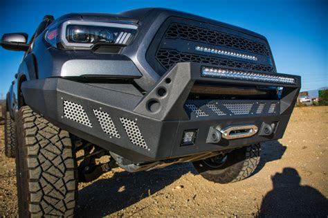 Dv8 Offroad 2016 Toyota Tacoma Front Bumper Fbtt1 03 Rca Garage