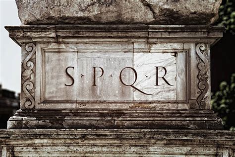 20 Rome Stone Engraved Image Spqr Stock Photos Pictures And Royalty