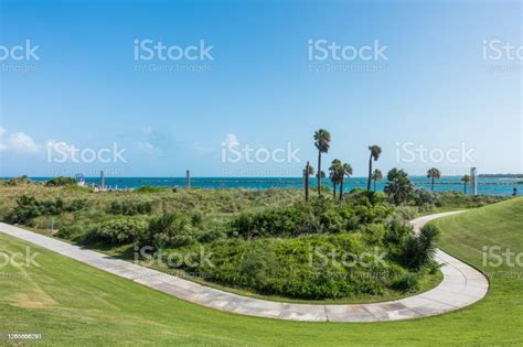 Miami Beach Park Stock Photo - Download Image Now - Bay of Water, Beach ...