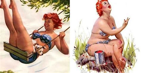 Hilda Plus Size 1950s Pinup By Artist Duane Bryers Album On Imgur