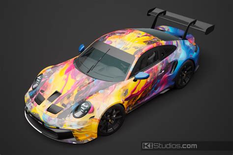 Porsche Racing Livery Wrap Cosmic Sunrise Ki Studios