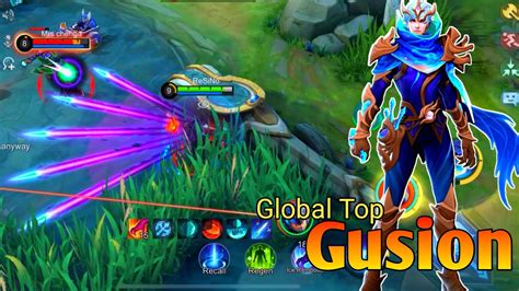 Solo Rank With Gusion Global No1 Gusion Mlbb Youtube