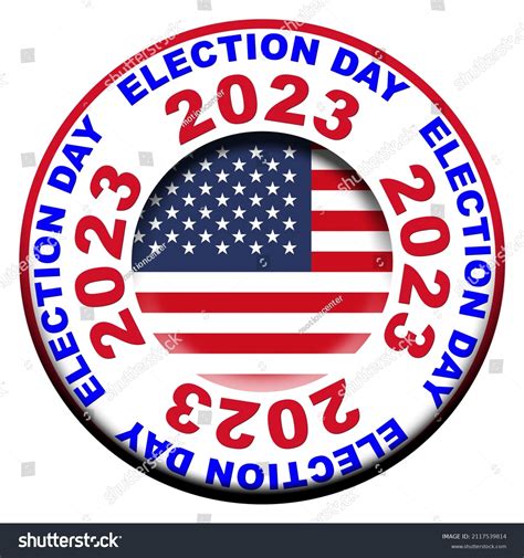 Usa Election Day 2023 Circular Flag Stock Illustration 2117539814 ...