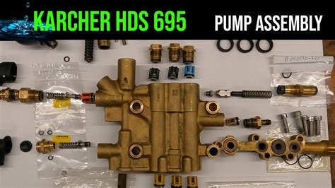 Assembling A High Pressure Washer Pump Karcher HDS 695 YouTube