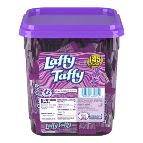 Laffy Taffy Grape Mini Candy Bars 145 Count Tub Candy District