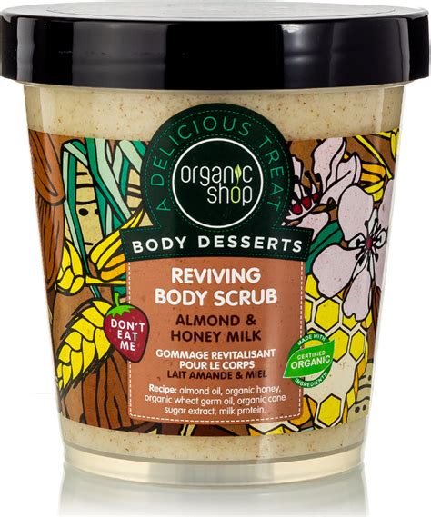 Organic Shop Body Desserts Almond Honey Milk Reviving Body Scrub