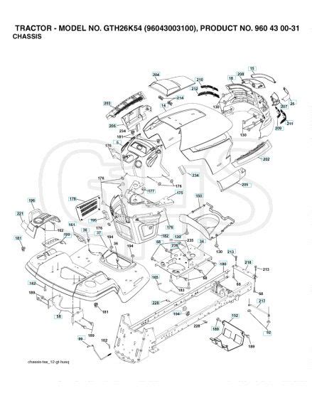 Husqvarna Gth26K54 Chassis Enclosures GHS