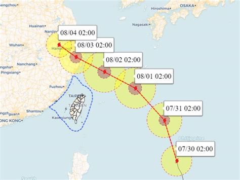 鄭明典貼1圖：卡努颱風旋起來了 這2天最接近 降雨熱區曝 生活 中時新聞網