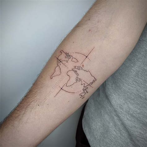 Deve Saber Tatuagem De Mapa Mundi Informa Es Tatuagemnocu