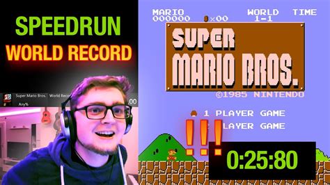 Perfekter Speedrun Super Mario Bros Weltrekord World Record Youtube