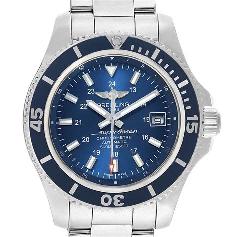 Breitling Superocean II Blue Dial Steel Mens Watch A17365 | SwissWatchExpo