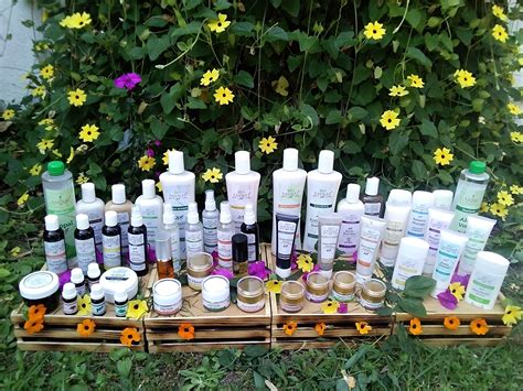 Cosm騁ica Naturales De Plantas Testando Produtos Cosmeticos