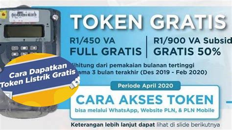 Cara Mendapatkan Token Listrik PLN Gratis 3 Bulan Mei Juni 2020 YouTube