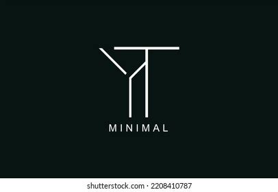 Yt Ty Abstract Initial Monogram Letter Stock Vector Royalty Free