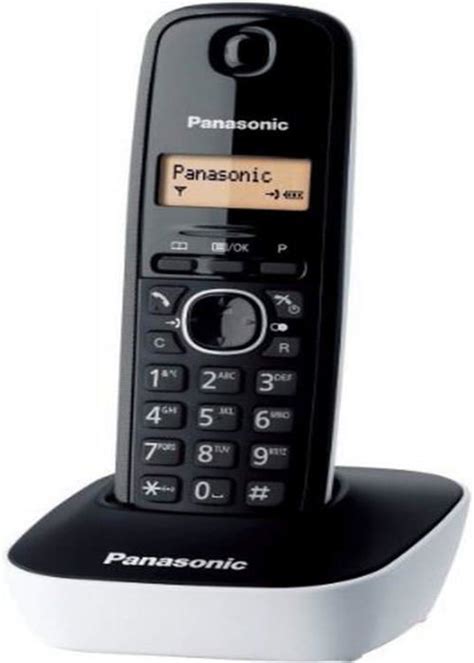 Panasonic KX TG1611FRW Téléphone solo sans fil DECT sans répondeur