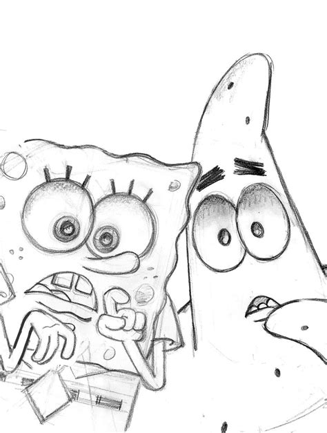 Halloween SpongeBob Sketch by shermcohen on DeviantArt