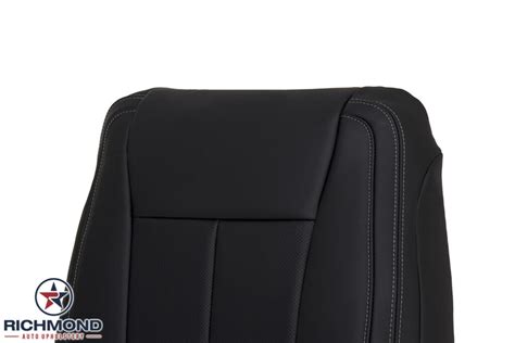 2020 2022 Ford F 350 Lariat Replacement Leather Seat Covers Driver Side Complete Black